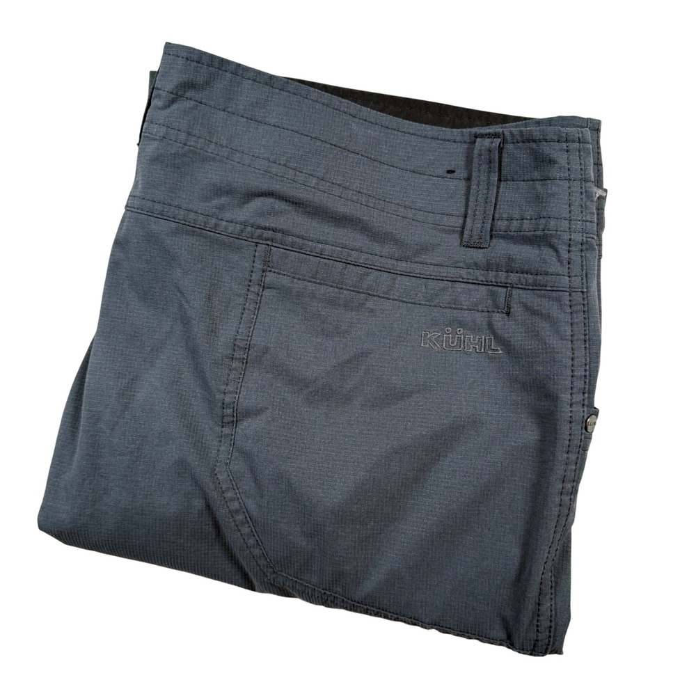 Kuhl Shorts Men 40 Grey Renegade Technical Hiking Outdoor Utility Ripstop